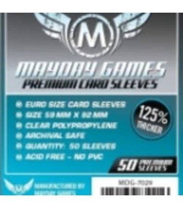 Mayday Games Sleeves - MDG-7029 «Euro» 59mm X 92 mm Deluxe / 50