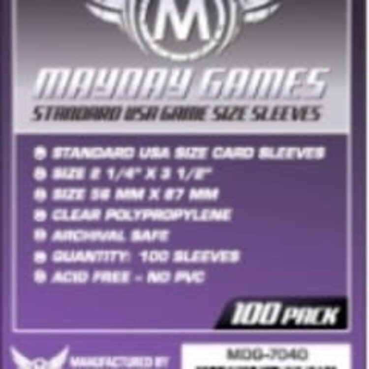 Mayday Games Sleeves - MDG-7040 «USA» 56mm X 87mm / 100