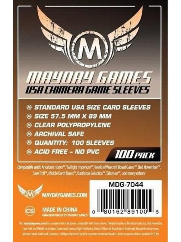 Mayday Games Sleeves - MDG-7044 «USA Chimera» 57.5mm X 89mm / 100