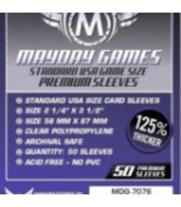 Mayday Games Sleeves - MDG-7076 «Standard USA» 56mm X 87mm Deluxe / 50