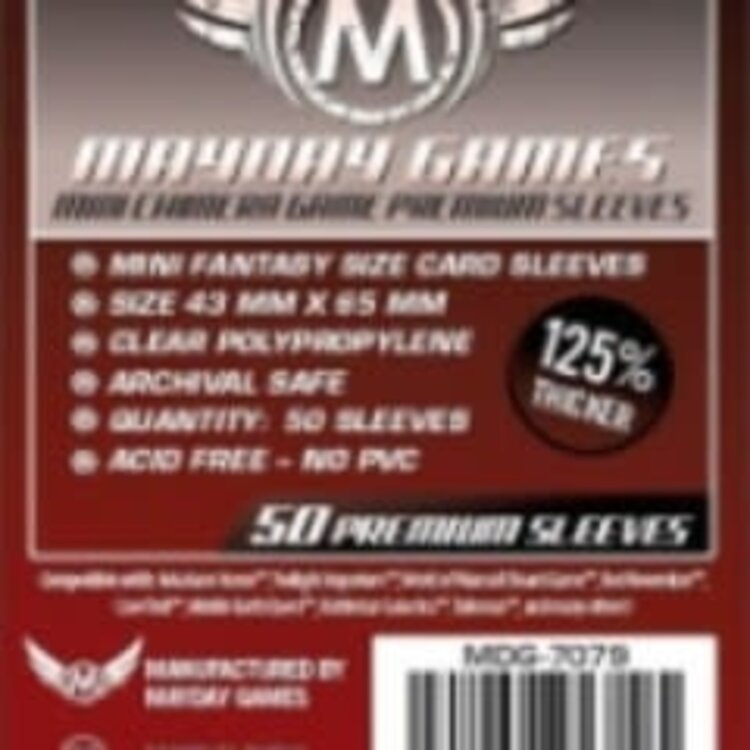 Mayday Games Sleeves - MDG-7079 «Mini-Chimera» 43mm X 65mm Deluxe / 50