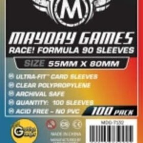 Mayday Games 7132 Sleeve «Race!» 55 mm X 80 mm / 100