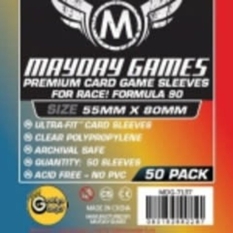 Mayday Games 7137 Sleeve «Race! Formula 90» 55mm X 80mm / 50