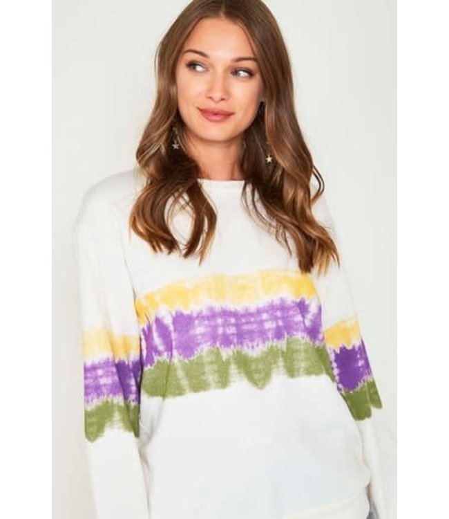 mardi gras tie dye shirt