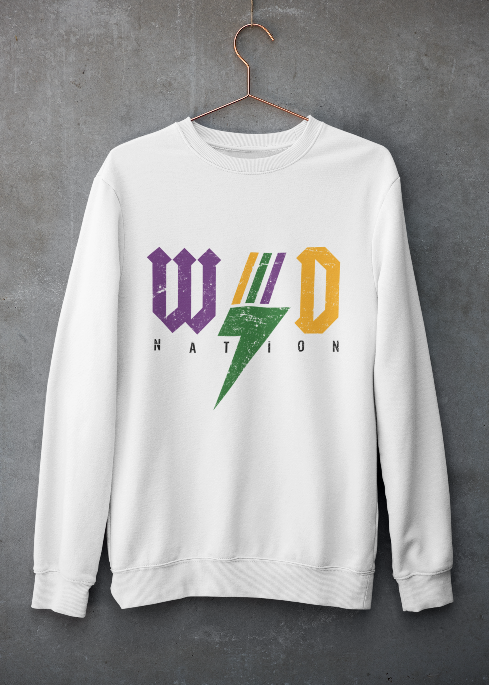 Natty Grace Original WD Nation Mardi Gras Rocker Unisex Sweatshirt
