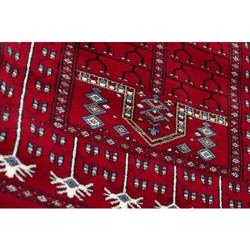 2 ½' x 4' Indian Handmade Red Palm Trees Cashmere Rug