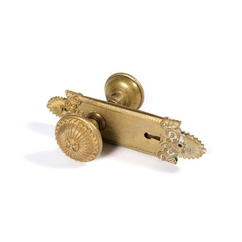 Art Nouveau Door Knob and Escutcheons Set Art Nouveau Door Knob and Escutcheons Set