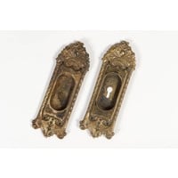 Art Nouveau Pocket Door Escutcheons