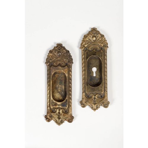 Art Nouveau Pocket Door Escutcheons