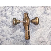 Brass Art Noveau Pair of Door knob