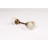 Glass Swirl Door Knobs - Pair