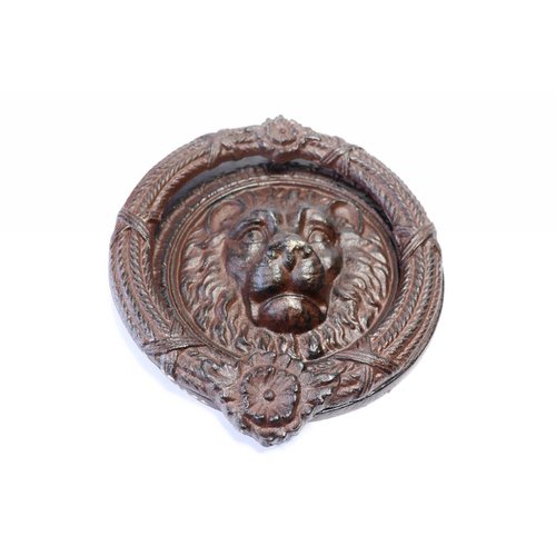 Lion Door Knocker - Large Round