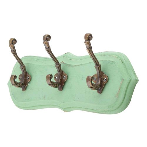 Iron Wall Hooks with Green Base from India Iron Wall Hooks with Green Base from India