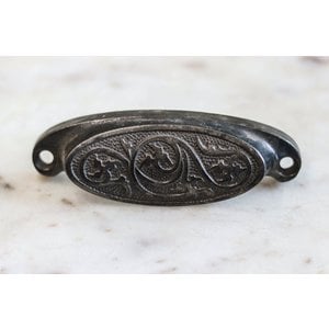 Eastlake Cast Iron Plant Hook with Egyptian Motif