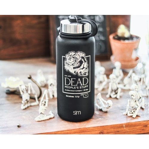 Dead People's Stuff Engraved Design-Black Osage Shield 32oz Thermo