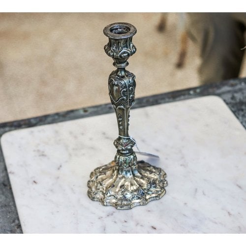 Decorative Pewter Candle Holder