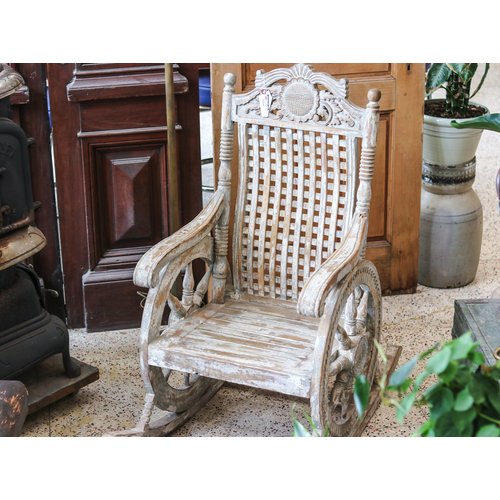 "Chariot" Rocking Chair from Northern India "Chariot" Rocking Chair from Northern India