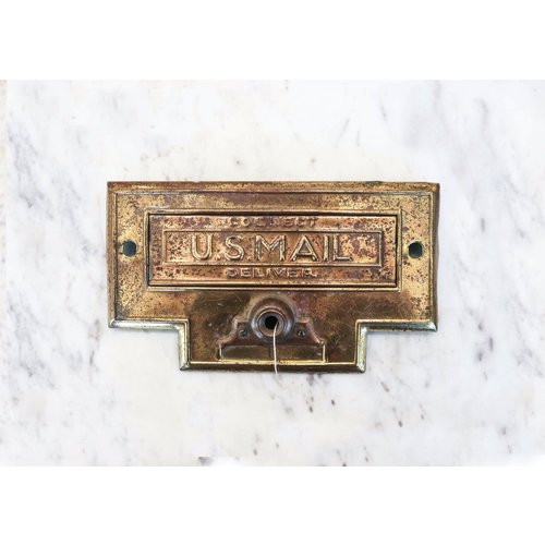 Brass U.S. Mail Slot Brass U.S. Mail Slot