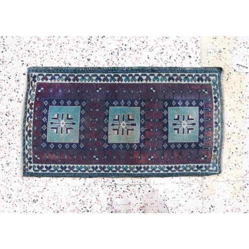 Turkish Handspun Vintage Rug - 20 x 36 Turkish Handspun Vintage Rug - 20 x 36