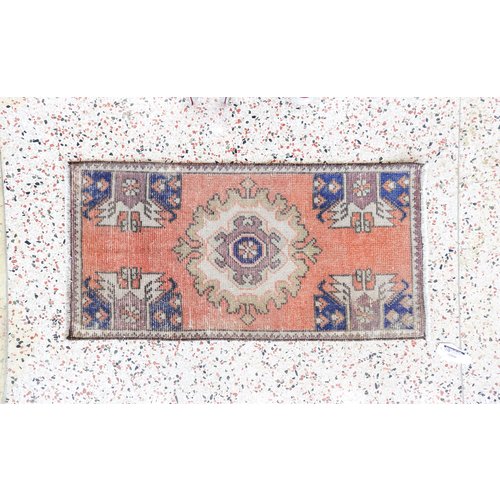Turkish Handspun Vintage Rug - 18 x 35 Turkish Handspun Vintage Rug - 18 x 35