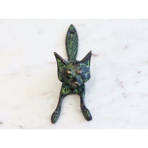 Brass Fox Head Door Knocker Brass Fox Head Door Knocker