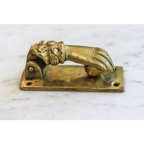 Brass Hand Shaped Door Knocker Brass Hand Shaped Door Knocker