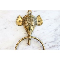 Brass Handmade Elephant Door Knocker from India