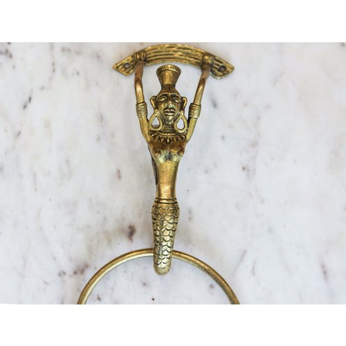 Brass Mermaid Door Knocker from India