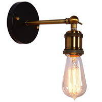 Brass Industrial Sconce Light without Shade