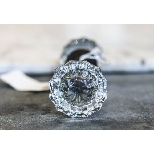 Fluted Glass Door Knobs Pair - Misc. Fluted Glass Door Knobs Pair - Misc.