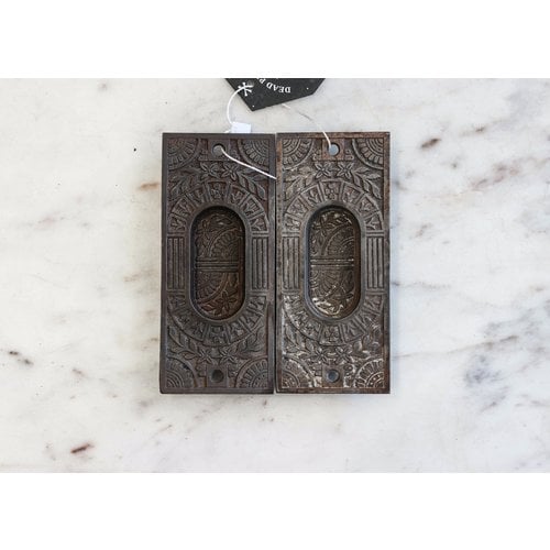 Pair of Cast Iron Eastlake Escutcheons