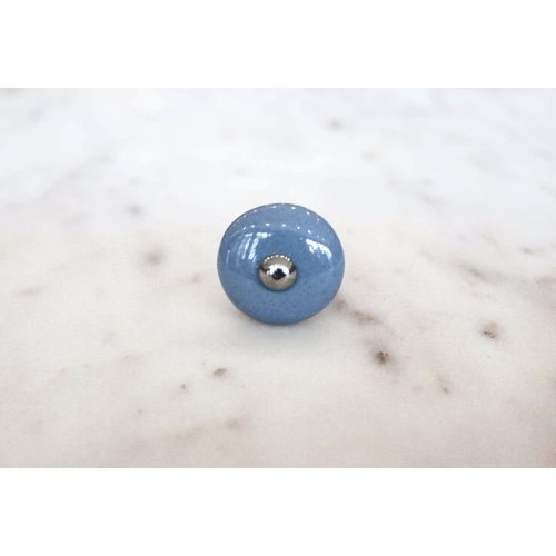 Solid Grey Ceramic bulb Drawer Knob from India Solid Grey Ceramic bulb Drawer Knob from India