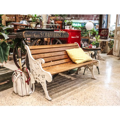 Wooden Bench with Ironwork Wooden Bench with Ironwork