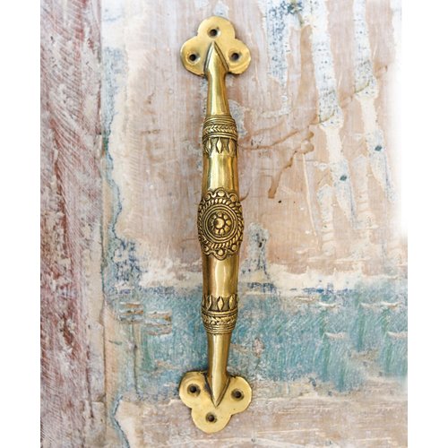 Brass Handmade Main Door Handle from India Brass Handmade Main Door Handle from India