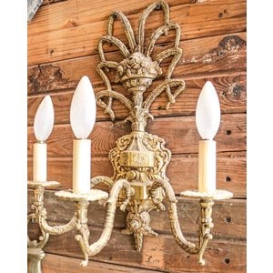 Brass 2 Bulb Wall Sconce