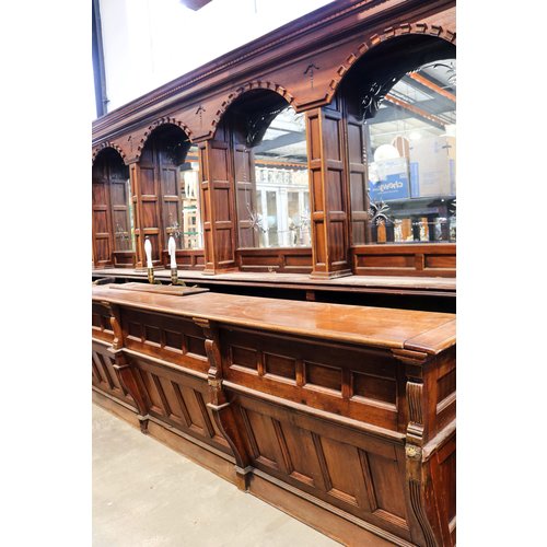 Wooden Bar-Back with Mirror Wooden Bar-Back with Mirror
