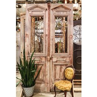 1 Panel Double Doors with Ironwork from Egypt