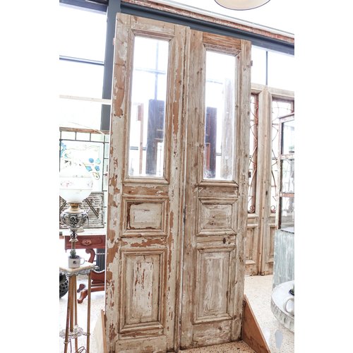 2 Panel Half Light Double Doors from France 2 Panel Half Light Double Doors from France