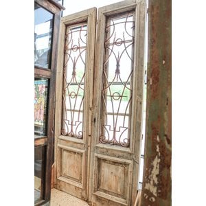 1 Panel Double Doors with ironwork from Egypt
