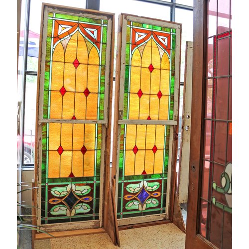Stained Glass from a Church in Earlsborough, OK - 1930's Stained Glass from a Church in Earlsborough, OK - 1930's