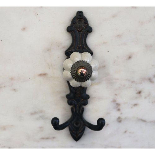 Porcelain Knob with Hook