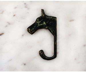 Handmade Brass Horse Head Wall Hook - Dead People's Stuff Architectural  Antiques + Design