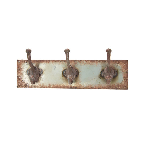 Distressed Steel Coat Rack Distressed Steel Coat Rack