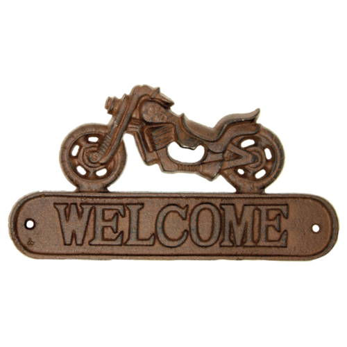 Motorcycle Welcome Sign & Bottle Opener Motorcycle Welcome Sign & Bottle Opener