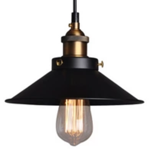 Black and Brass Industrial Pendant Light Black and Brass Industrial Pendant Light