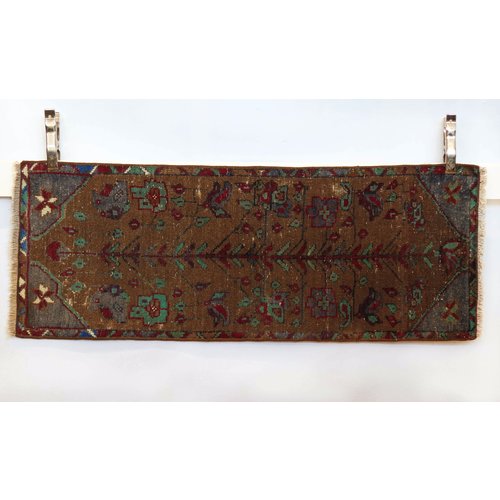 Handmade Vintage Turkish Kilim - Red + Tan Handmade Vintage Turkish Kilim - Red + Tan