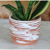 Hand Thrown Marbled Pot by Sage