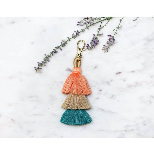 Marshe 3 Layered Tassel No.3 -Bag Charm Marshe 3 Layered Tassel No.3 -Bag Charm