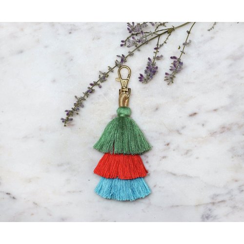 Marshe 3 Layered Tassel No.5 -Bag Charm Marshe 3 Layered Tassel No.5 -Bag Charm
