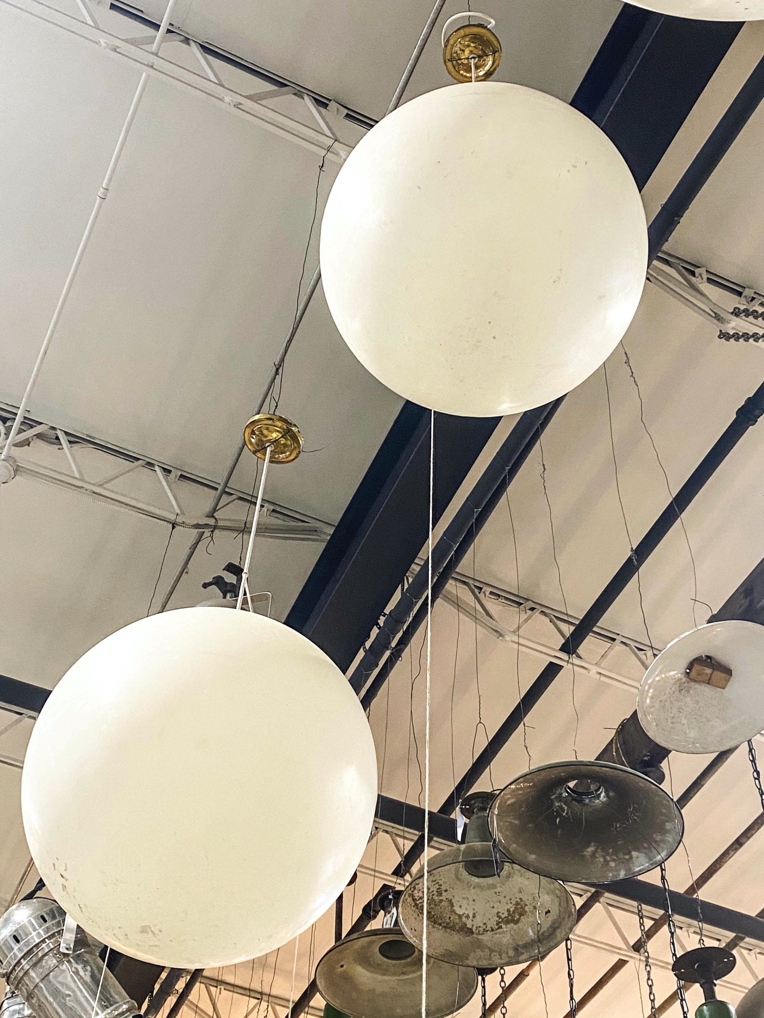 acrylic globe pendant light